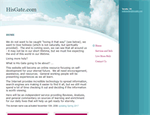 Tablet Screenshot of hisgate.com